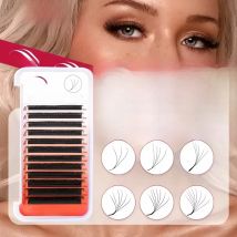 FADVAN 3D/4D/5D/6D/7D/8D W Shaped Eyelash Extension C D Curl Natural Mink Lash Premade Volume Fan False Eyelashes Makeup Supplie
