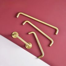 Nordic Brass Furniture Handles Gold Door Handles and Knobs for Cabinet Kitchen Cupboard Drawer Pulls Hardware