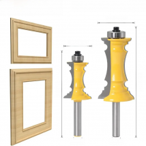 SHERUI 1pc 8mm Shank 38mm 64mm Miter Frame Molding Router Bit Line knife Door knife Tenon Cutter for Woodworking Tools