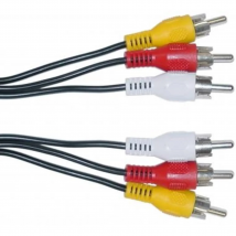 Kabel Audio UND Video 3 X Rca M/m 1,2 Meter