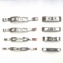 Stainless Steel Watchband Buckle 3mm 4mm 5mm 6mm Double Pull Folding Butterfly Clasp Watch Strap Connection Watch Accessories