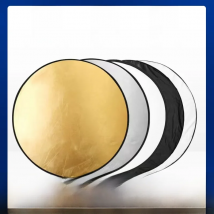 5 in 1 Round Portable Reflector, Multi Color Outdoor Collapsible Diffuser Photography Light Reflectors For Studio Photo