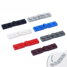 Marumine Build Block Changeover Catch 1x2 Hinge Plate 20PCS 44302 44301 Compatible MOC Technology Bricks DIY Parts Accessories
