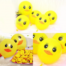 10pcs/lots Children Yellow Duck Party Balloons 12'' Birthday Balloons Party Supplies