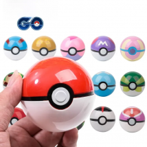 Big Size Pokemon Pokeball Action Figures Pikachu Elf Ball Anime Master Love Great Ball Model Kid