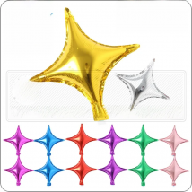 10pcs 10inch 4 point star foil balloons bulk sell for birthday party decoration four points star balloon pure baby shower decor