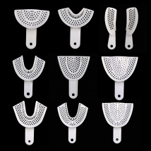 10Pcs/set Dental Impression Plastic Trays Without Mesh Tray Dentist Tools Dentistry Lab Material Teeth Holder Trays