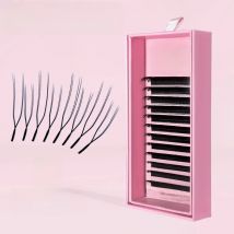 DIYDAY U-shaped YY Eyelash Extension Premium PBT Double Layer U Sahpe YY Lashes Ultra Soft Featherlight False Mink Eyelashes