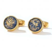 Men's Cufflinks TOMYE XK22S003 Personalized Gold Color Round Formal Shirt Cuff Links Button for Custom Wedding Gifts Jewelry