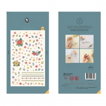 Korean Import Brand Suatelier Mini Flowers PVC Sticker Scrapbooking Diy Journaling Diary Stationery Stickers Nail Stickers