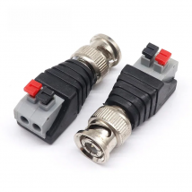 BNC male to extruded terminal connector Q9 50ohm surveillance video connector Press-type terminal adapter