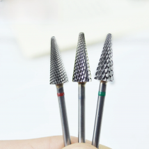 RolinStar Cone Shape Nail Drill Bit Carbide 3/32" Milling Cutter For Manicure Rotary Burr Electric Drill Accessories Tool