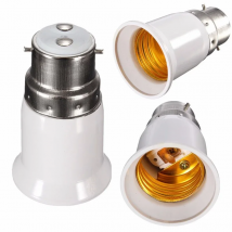 B22 to E27 Base LED Light Lamp Bulb Fireproof Holder Adapter Converter Socket Change B22to E27 Support Dropshipping