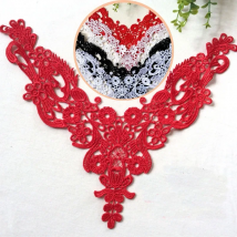 Lace Fabric Trim Applique, Beautiful Flower, Venise, Sewing Supplies, 1Pc