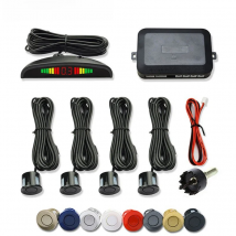 Car LED Parking Sensor Kit with 4 Radar Accurate Digital Display of Obstacle Distance Alarm Parktronic Kit Suitable For Most Car