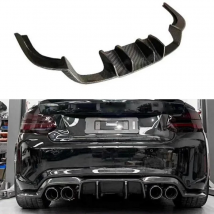 3PCS/Set Carbon Fiber Rear Diffuser For BMW 2Series F87 M2 M2C Competition 2016-2018 Auto Rear Spoiler Splitters Car Accessories