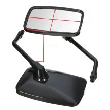 Pair 10MM Universal Motorcycle Rear View Mirrors Thread Black Rectangle Rearview Side Mirrors For Motorcycle Scooter ATV