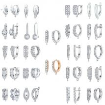 Factory Price Genuine 925 Sterling Silver Earring Findings Newest Korean High Quality Earrings Accessories For DIY Jewelry