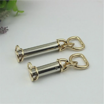 (6 PCS/lot) metal plating processing leather handbag aglet link buckle decorative accessories