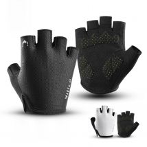 Men's and women's fitness cycling gloves, half finger weightlifting pull up, anti slip, breathable, shock-absorbing fitness glov