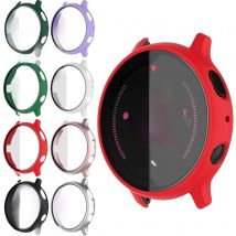 Matte Cover for Samsung Galaxy Watch Active 2 Case 44mm 40mm All Around Coverage Protective Bumpers Glass Screen Protector