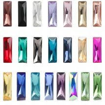 Multiple Color Princess Baguette Glass Accessories Clothing Rhinestone Cell Phone Patches Pointback Rhinestone Accessory