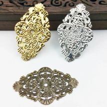 20pcs 36x59mm Filigree  Wraps Metal Charms For Embellishment Scrapbook DIY Jewelry Craft  Wraps Connectors Metal Crafts