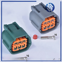 6 pin car waterproof connector plug (2.2) female throttle wiring harness cable connector 6189-0766 6189-110 For Nissan TEANA