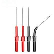 Cleqee 4PCS P5009 Soft PVC Test Probes Insulation Flexiable Puncture Back Probes Non-destructive Multimeter Piercin DIY Tool