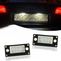 2Pcs Free Error LED Rear Number Plate Light For Audi A3 8L S3 2000-2003 Audi A4 B5 S4 RS4 Avant 1999-2001 OEM#:8D9943021F/G/H