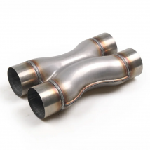 Stainless Steel Car X-PIPE 2.25'' 2.5'' 3'' In/Out Car Exhaust System X-pipe Universal Muffler Tip Four Way Exhaust Pipe