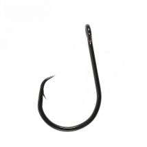 Elllv 20pcs Saltwater Fishing Inline Circle Hook Black Nickel Strong Fishhook 1 1/0 2/0 3/0 4/0 5/0 6/0 7/0 8/0 9/0 10/0