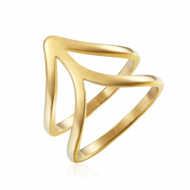 BORASI Engagement Ring Gold Color Geometric Cone Rings Fashion Jewelry Vintage Europe Design Wedding Brands Rings For Female