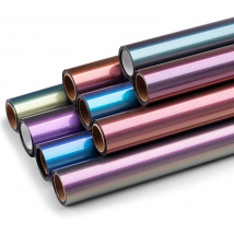 Chameleon Heat Transfer Vinyl Iron on Vinyl htv 12"×50"'/30.5cmx50cm Gradient Change Color HTV for t-Shirt.