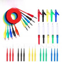 YPioneer P1920B Back Probe Kit 30PCS Banana Plug to Copper Alligator Clip Automotive Test Leads Set for Car Repairing Diagnostic