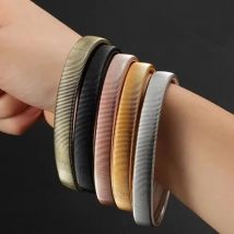 1cm Arm Warmer Shirt Sleeve Holder Metal Anti-Slip Elastic Bracelets Stretch Armband Bar Tool