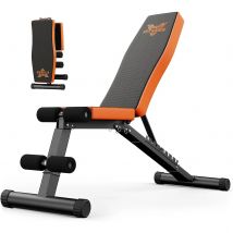 Panca pesi Panca da allenamento multifunzionale pieghevole regolabile Panca inclinata per allenamento completo del corpo Max 300 kg con cordino