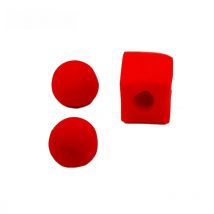 1 Set Circular Sponge Ball And Square Sponge Magic Tricks Magic Ball To Set Red Magic Props Close Up Stage Magie Gimmick Comedy