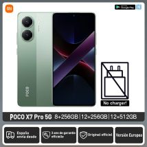 POCO X7 Pro 5G Versión Europea 256BG/512GB Dimensity 8400 Ultra Pantalla AMOLED 6,67", 120Hz, Batería de 6000mAh, 90W, 50MP, NFC