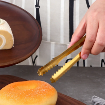 1PC Gold Mini Ice Clip Stainless Steel Gold Sugar Clamp for Coffee Ice Cube Tongs Food Serving Clip Party Bar Kitchen Utensils