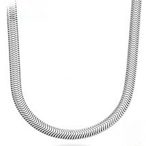 ZDADAN 925 Silver 10MM Snake Chain Necklace For Men Women Fashion Jewelry Gifts