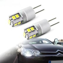 iJDM White 6000K High power No error hp24w G4 12v led drl light for peugeot 3008 5008 citroen C5 accessories led drl Day Lights