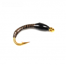 Wifreo 6PCS Peacock Quill Nymph Fly Buzzer Flies Natural Color Size 16 Fly Fishing Trout