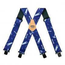 MELOTOUGH Men's Suspenders Fully Elastic 2 Inch Wide X Back Heavy Duty Work Suspenders Tool Belt Suspenders Man Suspend