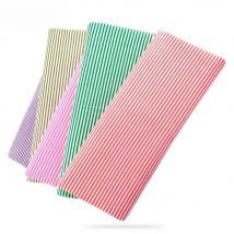 Red and White Stripes Printed 100% Cotton Fabric Fat Quarter for Beginner's Practice Doll's DIY Sewing Clothes Patchwork Crafts