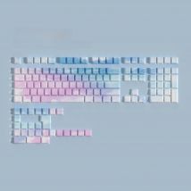 Dreamy Sky Side Print Pbt Keycap Cherry Profile Backlit Through Tranparent Letters Big Set Key Caps For Wooting Hi75 A75