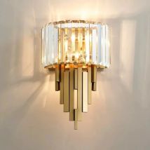 Nordic Postmodern Crystal Wall Light Creative Living Room TV Background Bedroom Bedside Lamp Hotel Aisle Luxury Foyer Study
