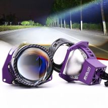 Sinolyn 3 Inch 19000LM Blue Bi LED Lenses Car Lights Angel Eyes Car Headlights Projector For Hella 3R LED Lights Car Accessories