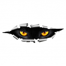 New Creative Cool 3D Car Styling Funny Cat Eyes Peeking Sticker Waterproof Peeking Monster Auto Accessories Whole Body Cover