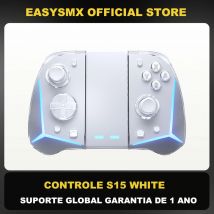 Controller RGB wireless EasySMX S15 L/R Joypad compatibile con Nintendo Switch/OLED, giroscopio, Amiibo, effetto Hall, per Pokemon